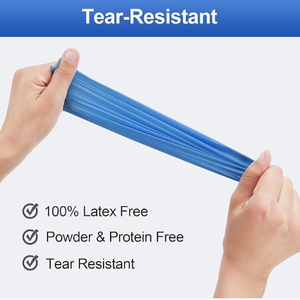 ถุงมือไนไตรล์แบบเต็มรูปแบบใช้ในการซ่อมแซมถุงมือช่างไนไตรล์หนาทำความสะอาดแบบไม่มีผงสีดำสำหรับร้านเสริมสวย - Product Image 2