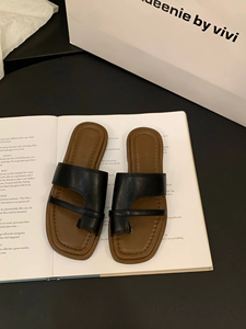 Sandalias Planas Retro para Mujer, Chanclas de Verano para Exteriores, Nuevas Sandalias de Playa con Suela Suave, Pantuflas Casuales y Cómodas - Product Image 3