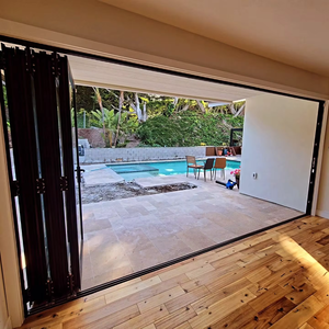 JUNYAO Venta Directa de Fábrica Marco de Perfiles Ranurados Acabado Ámbar Claro Morning Dew NFRC CE AS2047 para Construcción de Villas - Product Image 3