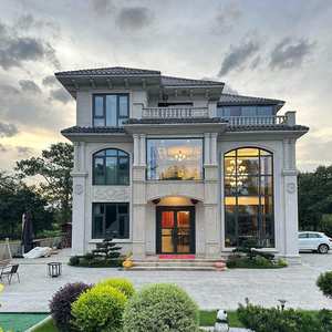 Villa Prefabricada Duradera de Tres <span class=keywords><strong>Pisos</strong></span> Estilo Europeo con <span class=keywords><strong>Cuatro</strong></span> Dormitorios para Oficina, Apartamento y Hotel - Product Image 1