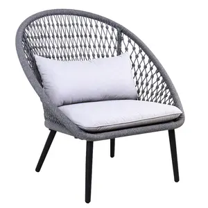Современный дизайн, Плетеный веревочный стул, уличный диван, садовый диван, мебель для дома, отеля, патио