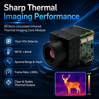 Module de caméra infrarouge thermique VOx non refroidi de 26,5 mm, 640x512 384x288 12 µm, pour l'inspection électrique