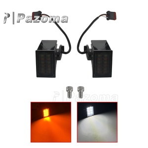 Clignotant avant à LED pour moto avec éclairage blanc et ambre pour Harley Softail Low Rider ST FXLRST <span class=keywords><strong>2022</strong></span>-2025 FXRST <span class=keywords><strong>2022</strong></span> - Product Image 5