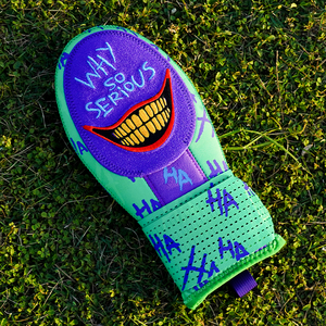 Guantes de Béisbol al por Mayor para Corredor, Manopla Juvenil para Deslizamiento en Bases y Protector de Mano para Softball, Diseño Joker en Verde y Morado - Product Image 3