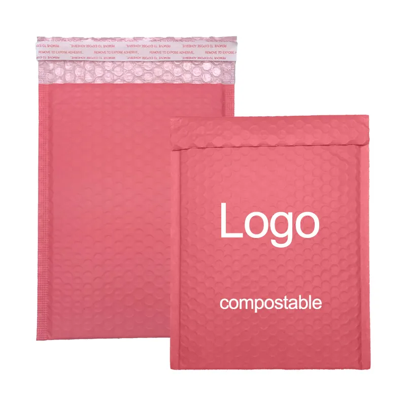 Hot Sale Custom Packaging Bags Gepolsterte Umschlag Bubble Bags Verpackung Delivery Bags Pink Bubble Mailer