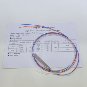 Manufacturer Price Different Ratio Mini Type 0.9mm PLC <b>Splitter</b> Without Connector 1m Length Single Mode Optical <b>Splitter</b> - Product Image 2