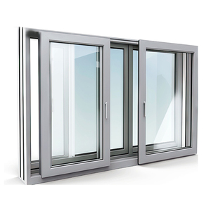 Fenêtre coulissante en <span class=keywords><strong>PVC</strong></span> de style américain, <span class=keywords><strong>double</strong></span> <span class=keywords><strong>vitrage</strong></span>, à économie <span class=keywords><strong>d</strong></span>'énergie, en UPVC, pour bâtiments résidentiels - Offre Spéciale - Product Image 1
