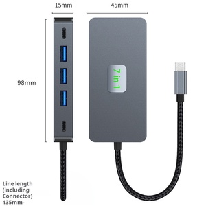 Tkt OTG HUB Loại-C <span class=keywords><strong>USB</strong></span>-A 7 cổng <span class=keywords><strong>USB</strong></span> HUB Cáp - Product Image 5