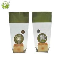 GRS Sac à pain PE Bakery avec fenêtre Sacs à pain OPP de qualité alimentaire avec attache torsadée pour pain blanc