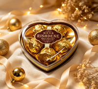 Coffret de Chocolats en Forme de Cœur Luxe Cadeau Romantique Anniversaire pour Femme