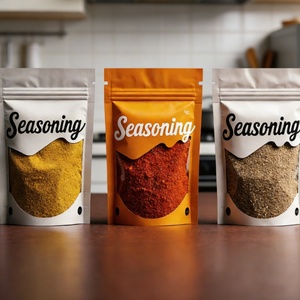Sachet Doypack Personnalisé Refermable en Aluminium et Mylar avec Fenêtre PE et Fermeture Éclair pour Emballage Alimentaire (Sachet à Épices) - Product Image 2