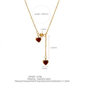 Collares con Colgante de Corazón Modernos 2026, Joyería Minimalista Hipoalergénica de Acero Inoxidable 316L con Baño de Oro PVD de 18k para Mujer - Product Image 6