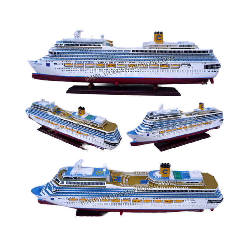 COSTTA FORTUNA Handicraft Wooden Model Ship