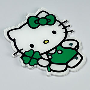 Pinzas de paleta de extensión de pestañas magnéticas de Hello Kitty acrílicas, Etiqueta Privada, azulejos de pestañas de gato de Hello Kitty con Manent - Product Image 3