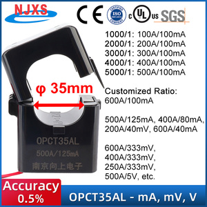 Transformador de Corriente de Núcleo Dividido NJXSE OPCT35ATL, Relación 1000-5000, Rango de Medición 0-630A, con Precio de Fabricante, Gran Oferta - Product Image 2