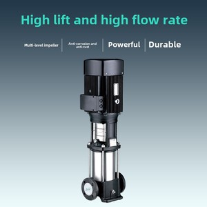 Bomba centrífuga vertical multietapa de 220 V de alta presión para sistemas de suministro de agua industrial y hotelero, bomba de refuerzo para edificios de gran altura - Product Image 2