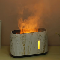 Feu Difusore Aromaterapia Defuser Logo personnalisé 240ml Télécommande Simulation Flamme Ultrasons Aroma Humidificateur Diffuseurs YS