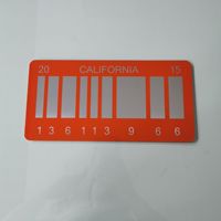 Plaque d'immatriculation de voiture décorative souvenir personnalisée avec impression sur surface miroir et gaufrage