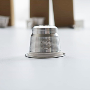 Capsules de café réutilisables en acier inoxydable prêtes à être expédiées, compatibles avec <span class=keywords><strong>Nespresso</strong></span>, 15 ml, capsules de café vides - Product Image 1