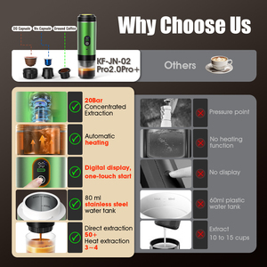 2025 Factory Design 20Bar Self Heating <strong>Pocket</strong> <strong>Coffee</strong> Maker New Portable Handheld Brew Capsule <strong>Espresso</strong> Maker - Product Image 2