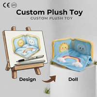 Produsen Kustom OEM Grosir Selimut Buku Boneka Lembut Kustom 2 in 1 Selimut Buku Boneka Lipat untuk Anak-anak Bantal CE