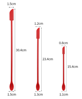 Ensemble de 3 mini spatules à double extrémité en silicone pour la cuisine et la beauté