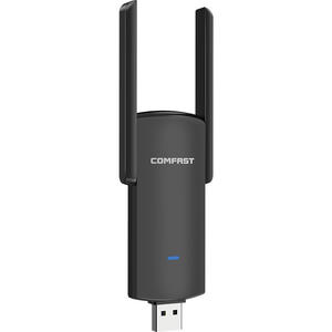 Adaptateur <span class=keywords><strong>USB</strong></span> <span class=keywords><strong>WiFi</strong></span> double bande 1300Mbps Dongle Wi-Fi 2.4G/5Ghz Récepteur sans fil USB3.0 802.11AC 4 antennes - Product Image 3