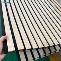 Panneau acoustique flexible en chêne blanc ultra-fin 3+5, panneaux muraux en bois courbés absorbant le son, décoration intérieure moderne pour salon