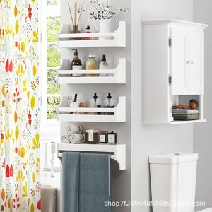 Étagère murale en bois massif blanc à 3 niveaux pour chambre d'enfant, organiseur de livres - Product Image 2