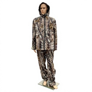 Traje de Caza de Camuflaje para Hombre, Chaqueta y Pantalones Impermeables de Tejido Softshell, Ropa de Otoño para Exteriores, Manga Larga con Estampado - Product Image 1