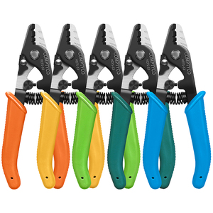 COMPTYCO VCFS-33 amélioré 5 couleurs trois ports dénudeur de câble FTTH Fiber Fusion épissage outil <span class=keywords><strong>fibre</strong></span> nue cuir Fiber dénudeur - Product Image 1