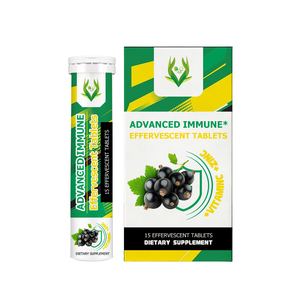 Advanced immune Effervescent Tables Dietary <b>Supplement</b> With Vitamin C and Zinc Aids in Overall Daily Health and Well Being - Product Image 1