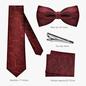 Groothandel Voorraad Ontwerpbaar Mens Ties Silk Mens Stropdas Sets Logo Aangepaste Set Bruiloft Stropdas En Pocket Hanks