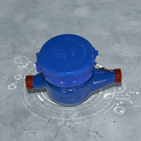 Medidores de Flujo de Agua Multichorro de Tipo Húmedo de Latón y Hierro Fundido, Clase de Protección IP68, Medidores de Agua Fría, Certificación OEM ISO