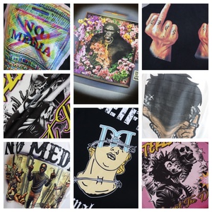 <span class=keywords><strong>เสื้อ</strong></span>ยืดคอร์นิท DTG ลายกราฟิกวงดนตรีวินเทจ ดีไซน์ขาดๆ แบบเรโทร สำหรับคอนเสิร์ตดนตรี ผ้าฝ้ายฟอก - Product Image 5