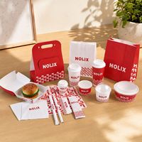 Emballage de qualité pour boîtes à hamburgers, frites noires, ailes de poulet et plats à emporter de type restauration rapide, vente en gros de Chine