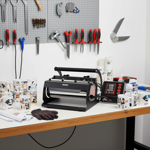 Máquina de Prensa de Calor Vevor para Sublimación de Tazas de 11-30 oz, Pantalla Digital Manual, 4 Almohadillas Calefactoras, CA 110V - Product Image 2