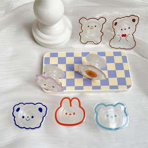 Alien transparente dibujos animados Gel gota oso Airbag soporte perezoso escritorio soporte teléfono móvil anillo hebilla soporte dedo - Product Image 4