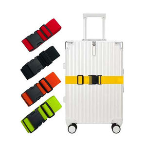 <span class=keywords><strong>Valise</strong></span> de voyage en nylon réglable avec logo personnalisé ceinture de bagages à <span class=keywords><strong>sangle</strong></span> croisée avec serrure à <span class=keywords><strong>code</strong></span> et mot de passe de sécurité - Product Image 4