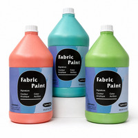 Seau de peinture textile 3,8 L à base d'eau, lisse et résistant à la décoloration, vente en gros directe usine OEM