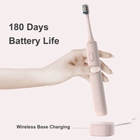 Brosse à dents électrique sonique d'origine mondiale Brosse à dents intelligente portable pour la maison 4 modes de nettoyage personnalisés Ipx7 étanche