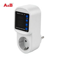 Prise de courant avec protection automatique contre les surtensions et les surcharges de courant, AC 110V-220V, réglable, 16A, protection contre les surtensions numériques