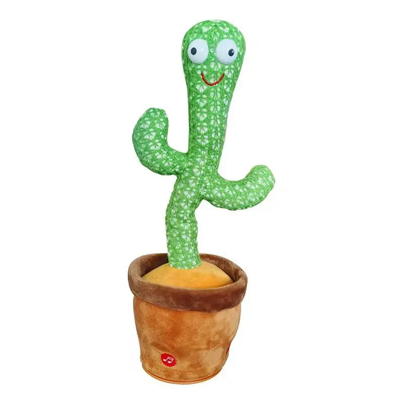 Juguete de cactus bailando puede grabar sonido canto brillante aprender a hablar baile mágico juguete de música recargable