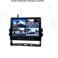 Usine source |   Caméra de recul solaire sans fil, sans câblage et installation facile, vue arrière HD, enregistreur de conduite et de stationnement 2 en 1