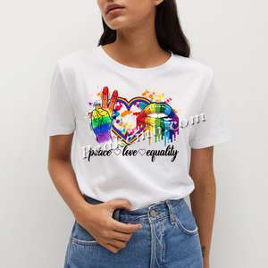 Camiseta inspiradora de hierro para hombres, camisa de vinilo con transferencia de amor por la paz y la igualdad, motivacional - Product Image 1