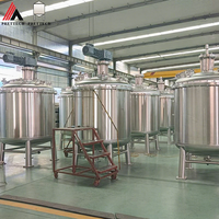Cuve de mélange de 1500L, 1000L, 2000L avec agitateur, cuves de mélange pour le traitement des aliments avec enveloppe vapeur, équipement de mélange pour la mayonnaise