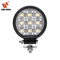 Luz de Trabajo LED Redonda Portátil de 54W para Todoterreno, 3600LM, Haz de Luz Amplio, Lámpara de Conducción para SUV, Camioneta, Marino, ATV, Remolque YW-0706A-3-54
