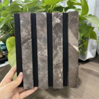 Modèle 3D Akupanel Panneaux muraux acoustiques à 3 faces enveloppés de marbre et de PVC pour la décoration murale intérieure