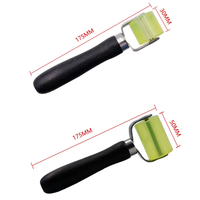 Rodillo de insonorización para coche con mango de madera/plástico, herramienta de rodillo de goma para filtro de sonido y ruido en sistemas de audio automotriz