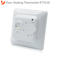 Sistema de Calefacción por Suelo Radiante Eléctrico con Termostato Mecánico, 110V~240V, Diseño Tradicional para Uso en Interiores de Hogares y Hoteles, Fácil de Instalar
